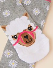 Llama Face Socks, , large