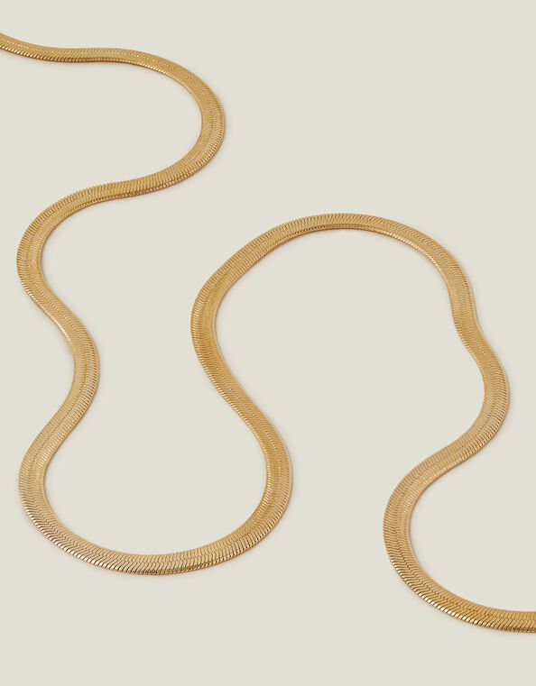 14ct Gold-Plated Omega Chain Necklace, Gold (GOLD), large