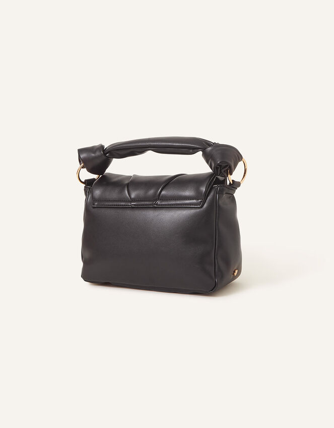 Quilted Handheld Cross-Body Bag, Black (BLACK), large