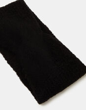 Soft Knit Bando Headband, Black (BLACK), large