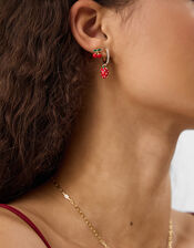 5-Pack Cherry Stud & Hoop Earrings, , large