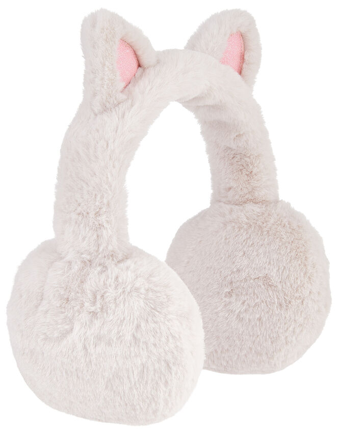 Fluffy Cat Ear Muffs, , large