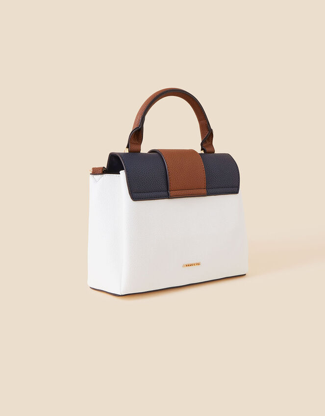 Colour Block Handheld Bag, , large