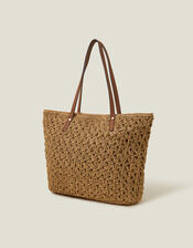 Raffia Tote Bag, , large