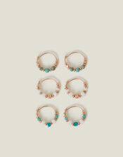 3-Pack Mini Facet Hoop Earrings, , large