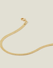 14ct Gold-Plated Omega Chain Bracelet, , large