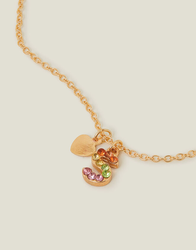 Initial Necklace, Multi (PASTEL MULTI), large