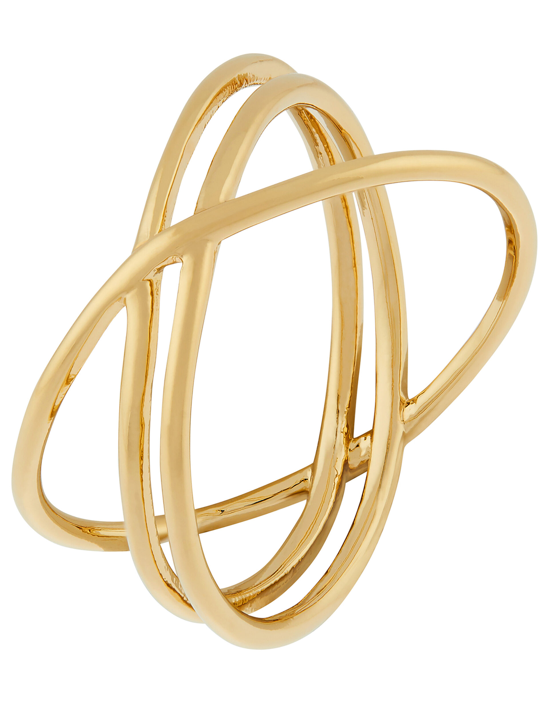 Gold-Plated Layered Ring, Gold (GOLD), large
