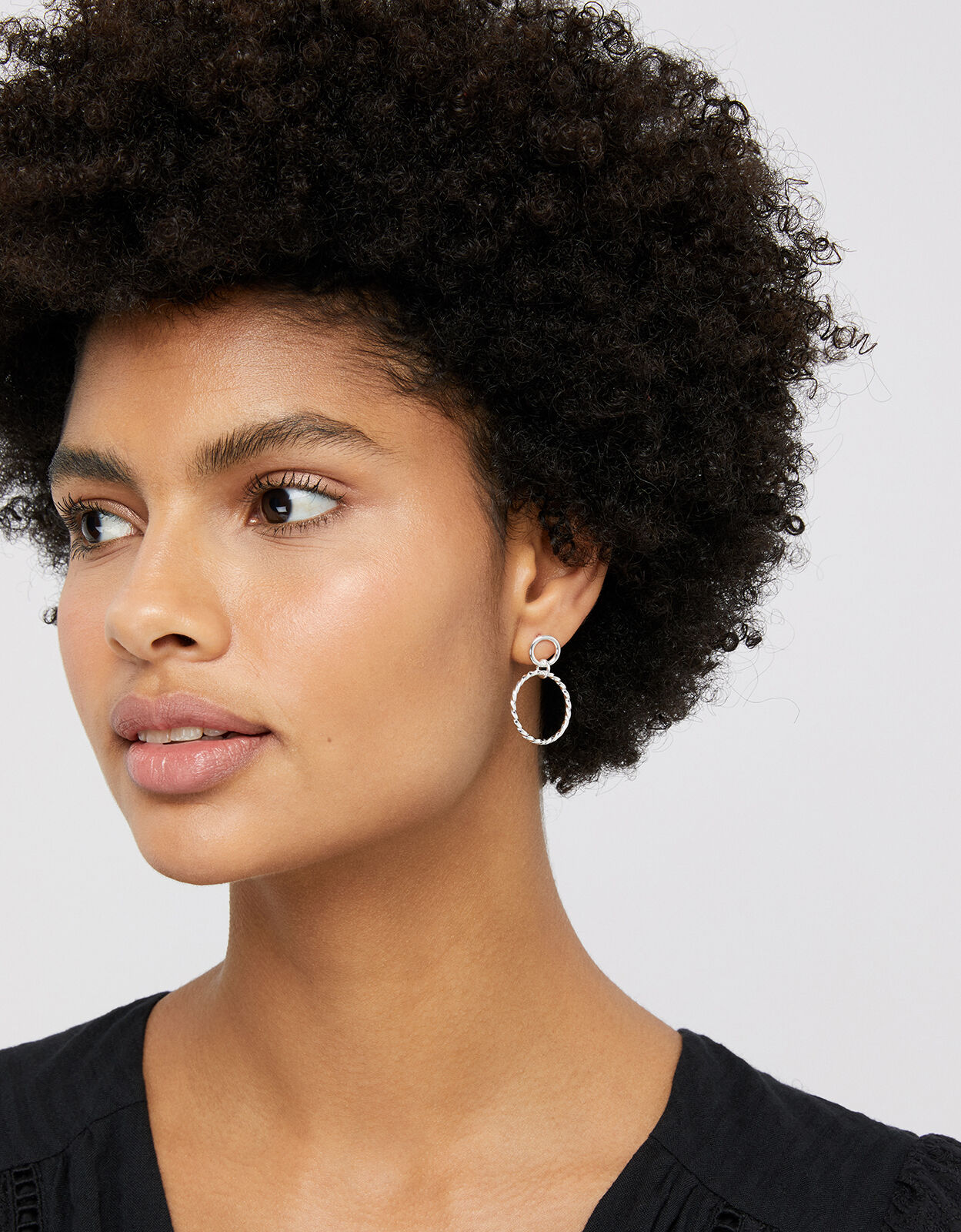 Twistedcircle drop deals earrings