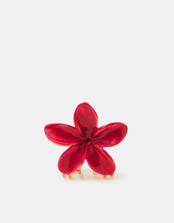 Tropical Flower Enamel Claw Clip, , large