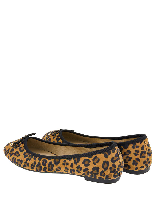 Sophia Leopard Bow Ballerina Flats, Leopard (LEOPARD), large