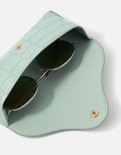 Structured Sunglasses Case, Blue (BLUE), large