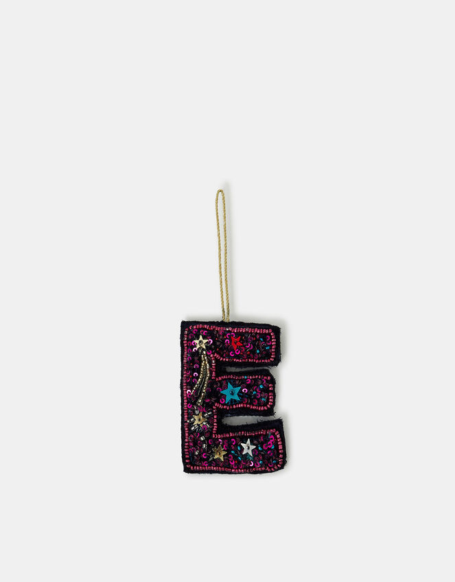 Embellished Initial Hanging Decoration, Pink (PINK), large