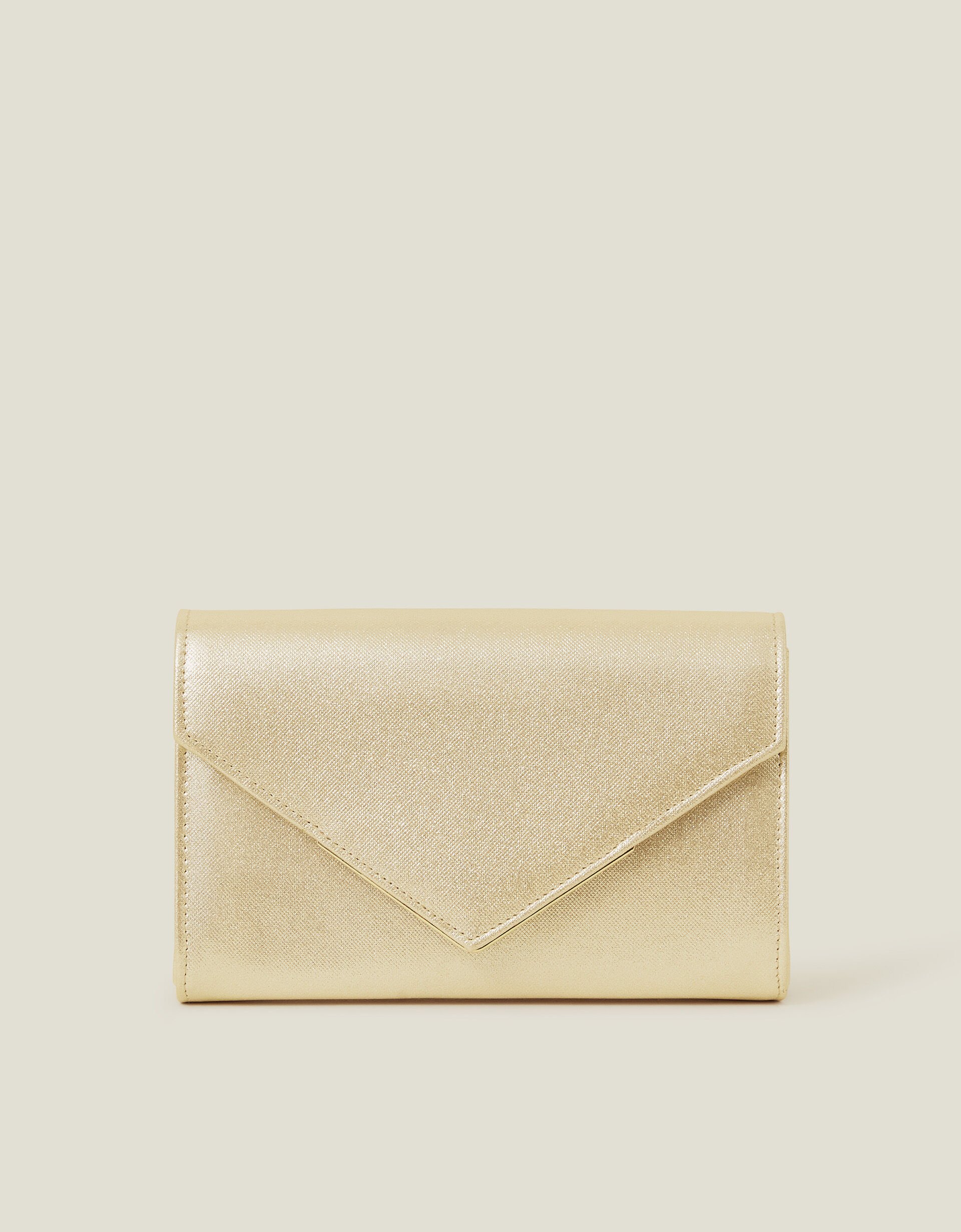 Metallic Envelope Clutch Bag Gold Clutches Accessorize Global