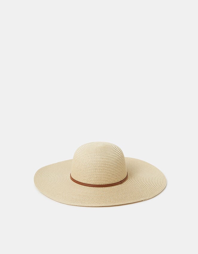 Heart Floppy Straw Hat, , large