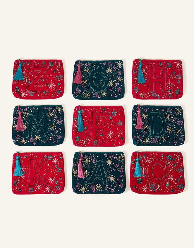 Initial Pouch, Teal (TEAL), large