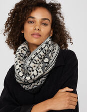Mono Fairisle Snood, , large