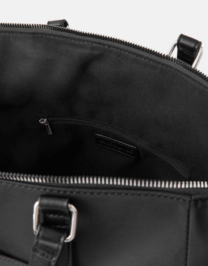 Olivia Top Handle Nylon Laptop Backpack, Black (BLACK), large