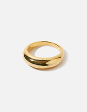 Gold-Plated Chunky Band Ring, Gold (GOLD), large