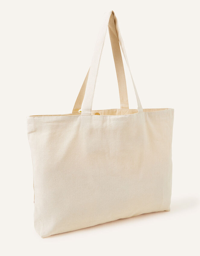 Check Stitch Shopper Bag, , large