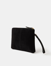 Stud Suede Clutch Bag, , large
