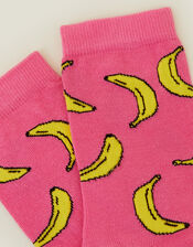 Banana Print Socks, , large