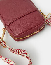 Slip Pocket Phone Bag, Red (BURGUNDY), large