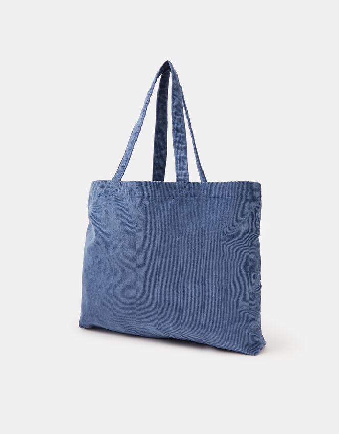 Floral Embroidered Cord Shopper Bag, , large