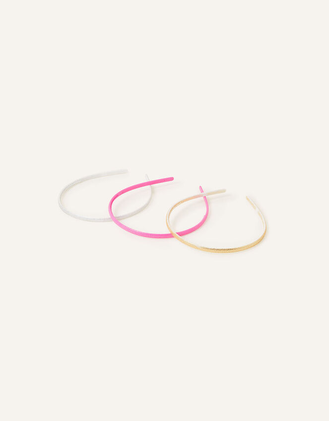 Girls Skinny Headbands Set of Three with Recycled Plastic, , large