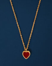 14ct Gold-Plated Heart Pendant Necklace, , large