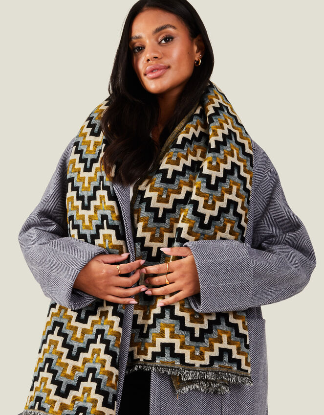 Elizabeth Woven Blanket Scarf, , large