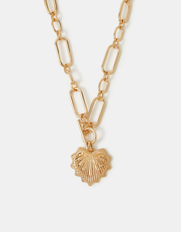 Sacred Heart T-Bar Necklace, , large