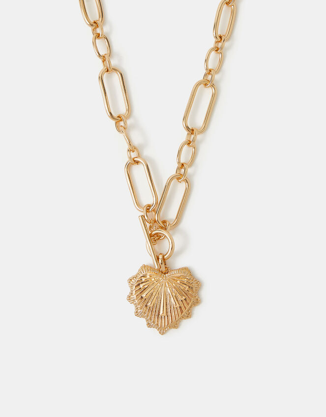 Sacred Heart T-Bar Necklace, , large
