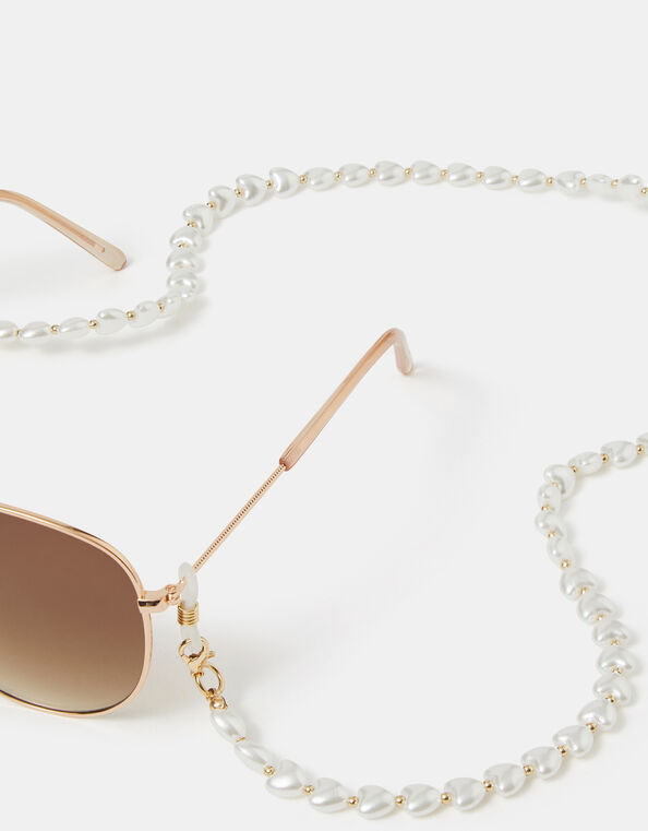 Pearl Heart Sunglasses Chain, , large
