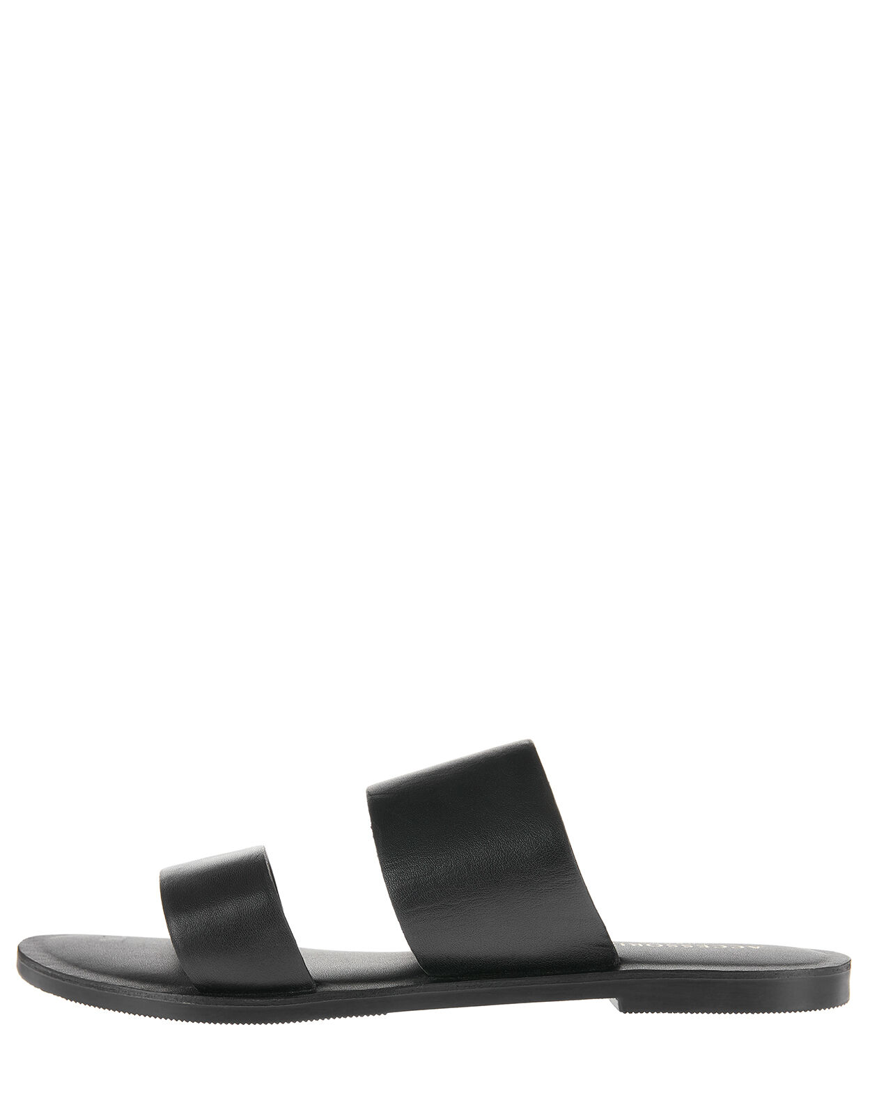 mule sandals black