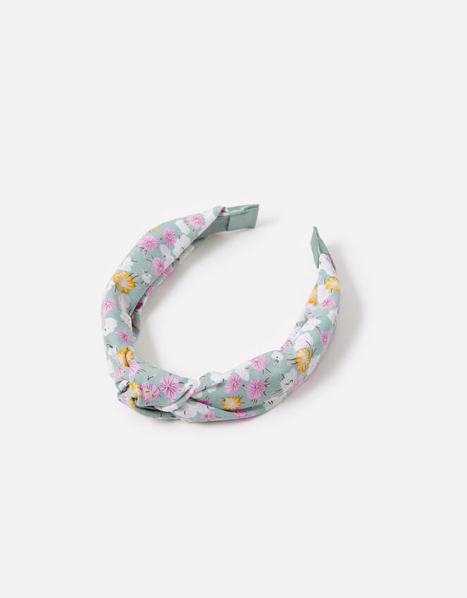 Ditsy Print Knot Headband, , large