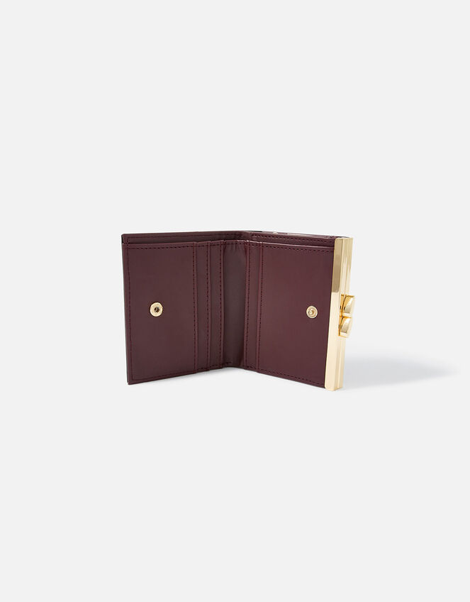 Clip Frame Purse, Red (BURGUNDY), large