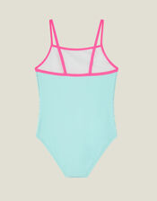Girls Unicorn Swimsuit, Multi (PASTEL MULTI), large