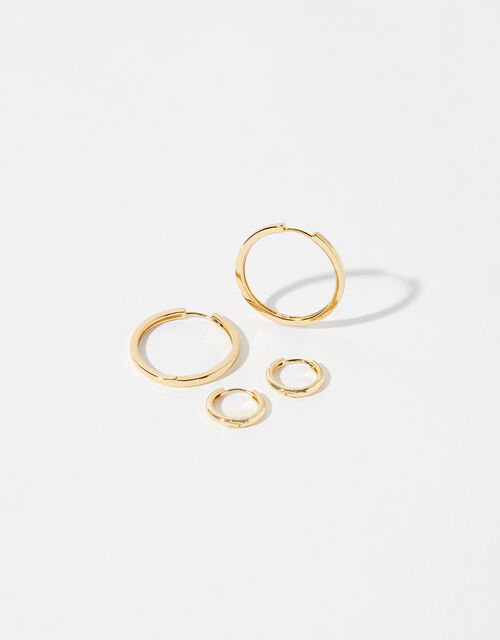 GoldPlated Hoop Earring Set Z for Accessorize Accessorize UK
