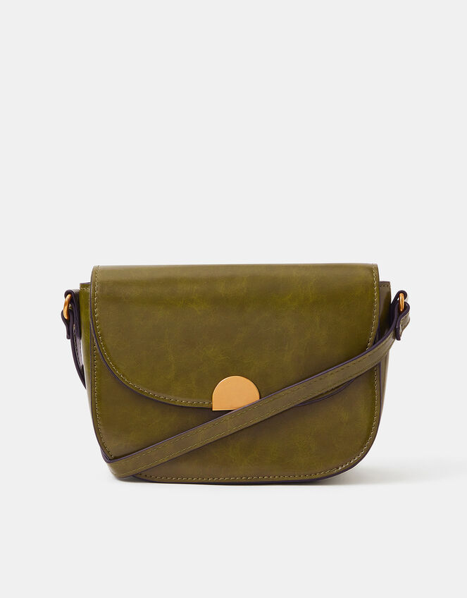 Boxy Crossbody Bag, Green (OLIVE), large