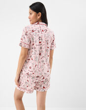 Christmas Cocktail Short Pyjamas Set, Pink (PINK), large