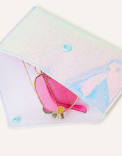 Girls Iridescent Speckled Sunglasses Case, , large