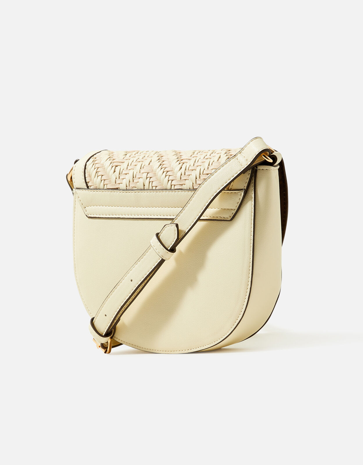Cream online weave bag