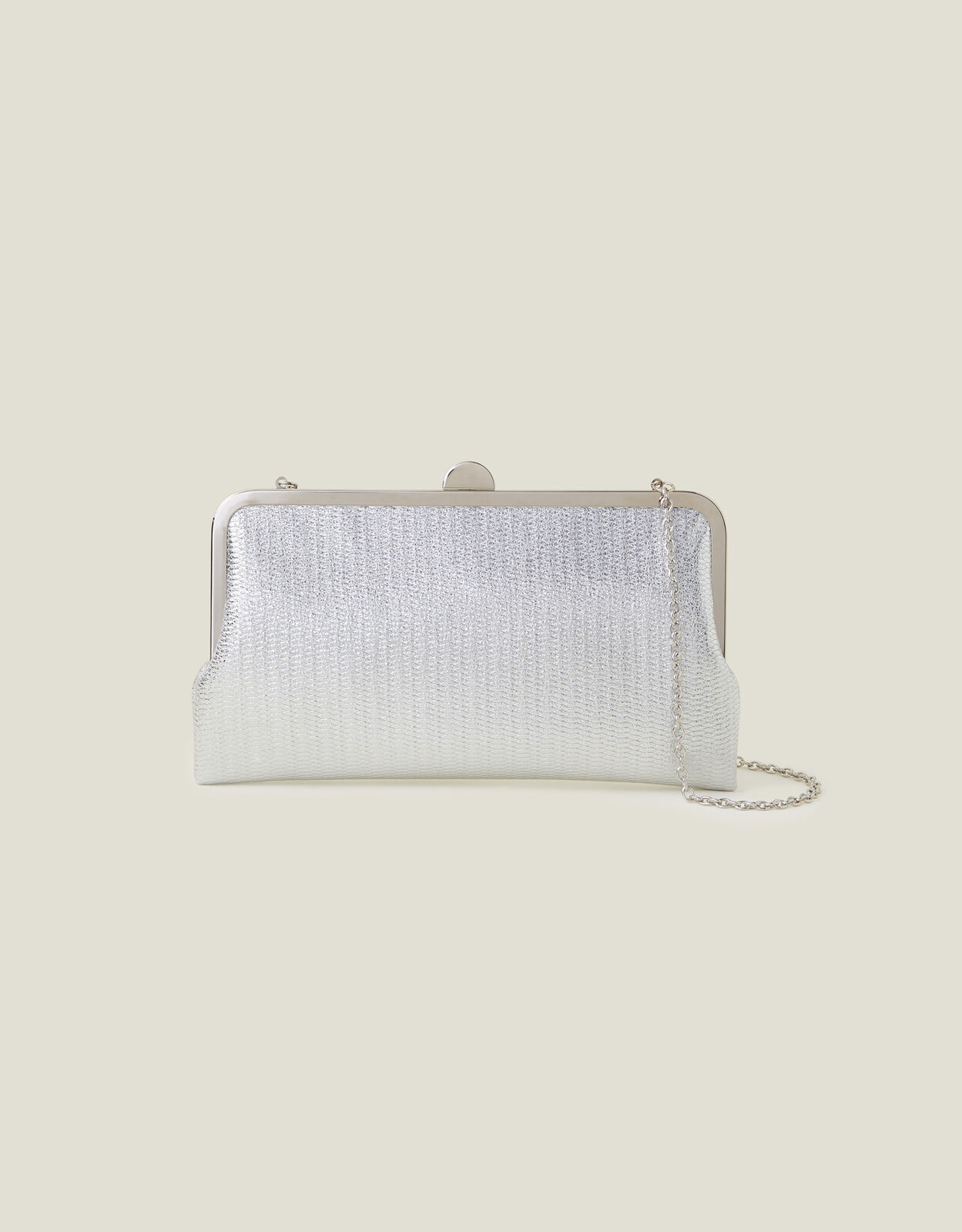White and silver clutch on sale