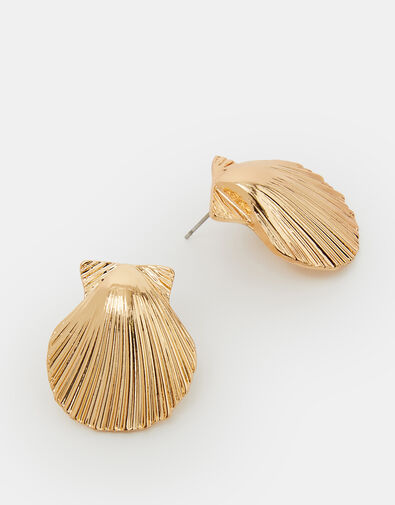 Shell Drop Earrings Gold, , large