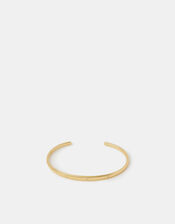 14ct Gold-Plated Diamanté Star Bangle, , large