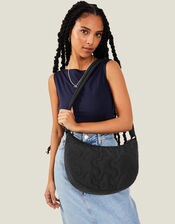Large Quilted Cross-Body Bag, , large