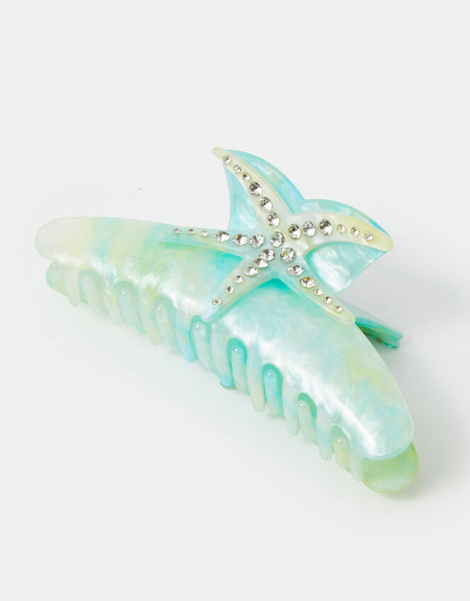 Starfish Shimmer Claw Clip, , large