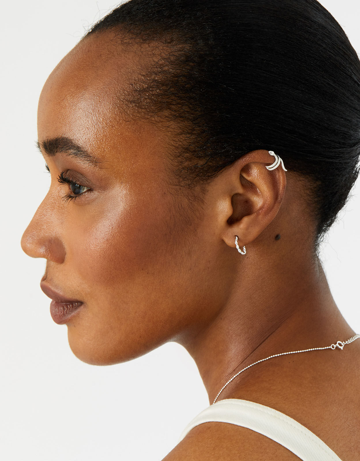 Sterling Silver Snake Ear Cuff
