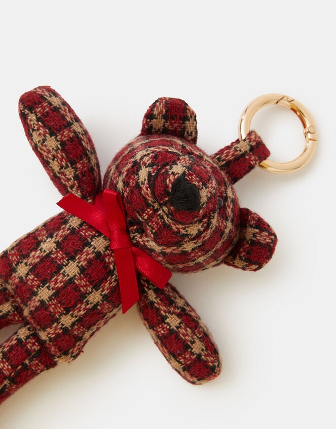Check Print Bear Bag Charm , , large